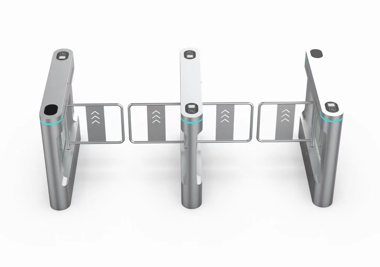 Sound And Light Pedestrian Swing Barrier Turnstile Gate For Security Entrance Control Gate Barrier