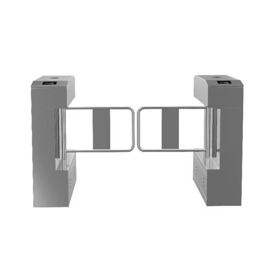 Busy Traffic Counter Half Height Swing Arm Door Anti-Collision QR Code Brushless DC Motor Swing Turnstile Gate