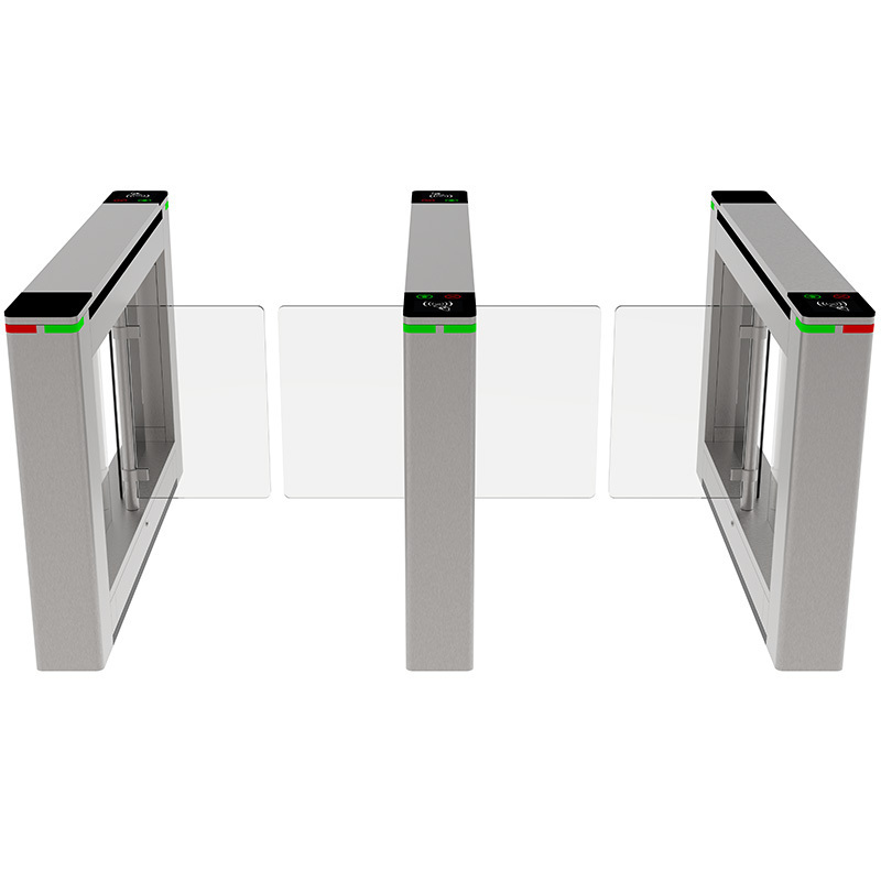 Luxury Gym System Software Management Face Recognize Entry Control Swing Barrier Turnstile Gate