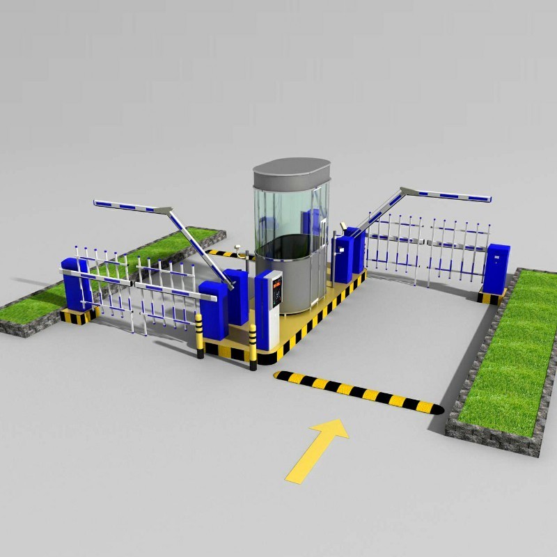 Automatic Access Road RFID Barrier Gate / Car Parking Lot Gates