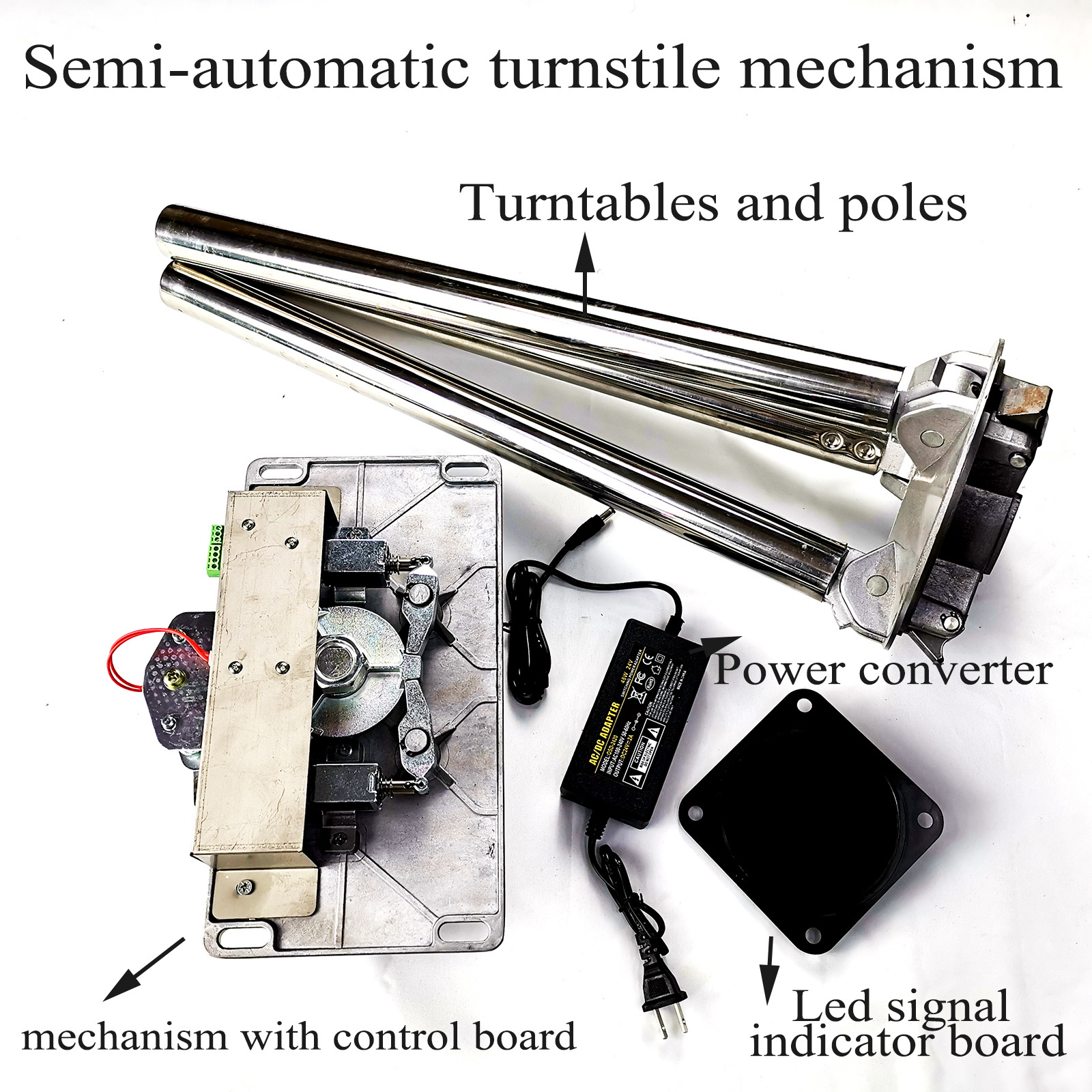 Turnstile Mechanism Tripod Secure Passage Portals Semi-automatic Tripod Turnstile Control Board