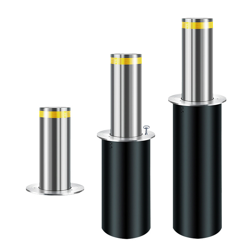 Automatic Retractable Hydraulic Bollards Post Slim Hydraulic Boom Stainless Steel Driveway Residential Bollard Post For Outdoor