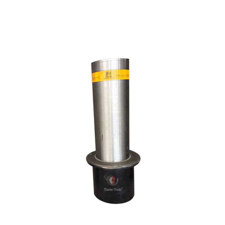 Zento Good Quality Road Safety Parking Lot Stainless Automatic Rising Bollard 170*500mm Electric Bollard