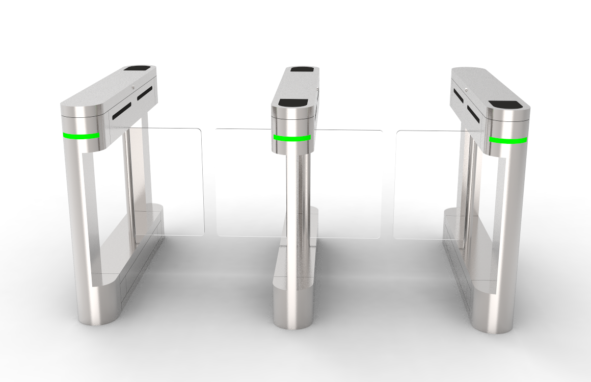 Sound And Light Pedestrian Swing Barrier Turnstile Gate For Security Entrance Control Gate Barrier