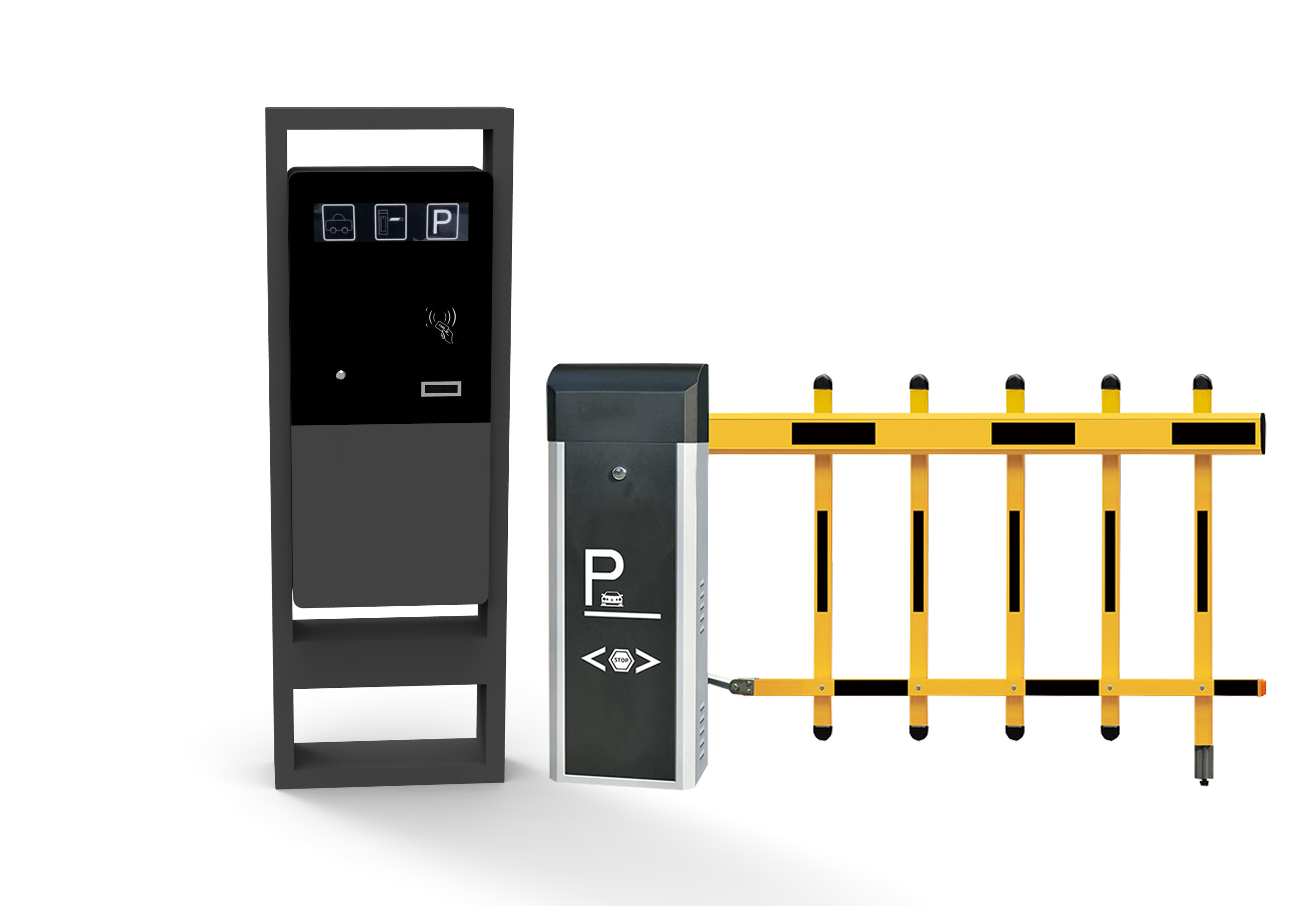 Certified Car Park Management System with Barcode Ticket Dispenser and Smart Card Reader Car Parking System