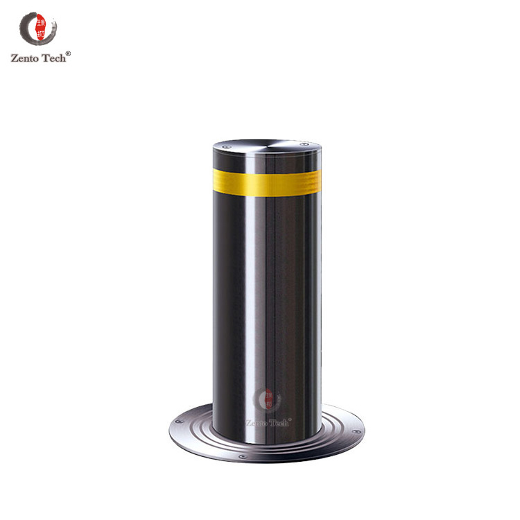 ZT Stainless Steel Metal Traffic Manual Retractable Telescopic Parking Security Bollard For Vehicle Access Control