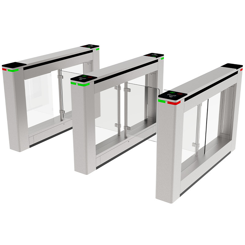 Luxury Gym System Software Management Face Recognize Entry Control Swing Barrier Turnstile Gate