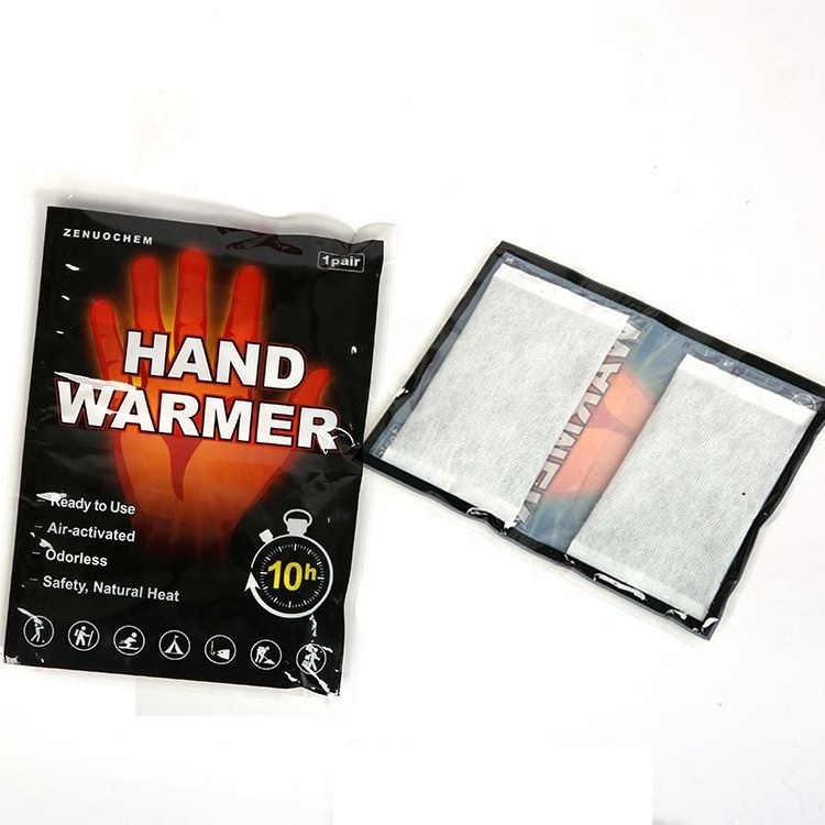 Popular promotional long lasting 12hours mini pocket japanese fabric disposable air active self heating hand warmer for outdoors