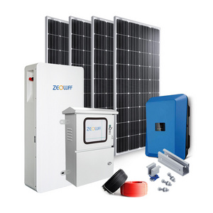 Industrial Home Use Complete Solution Provider Off On-Grid Hybrid Power Solar System 15kw 10kw Solar System 5kw panel solar kit