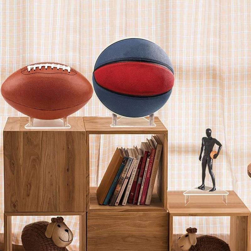 Acrylic Ball Holder Stand for Display case Sports Ball Storage Rack for Football Basketball Volleyball and Soccer Ball