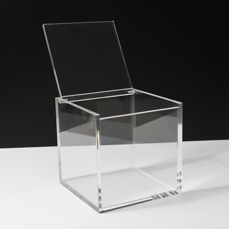 Clear Acrylic Box Plexiglass Display Case for Collectibles, Toys, Cosmetic, Shoes, Handbag Home Storage