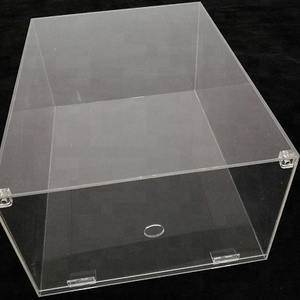 Clear Acrylic Drop Front Shoe Box Stackable