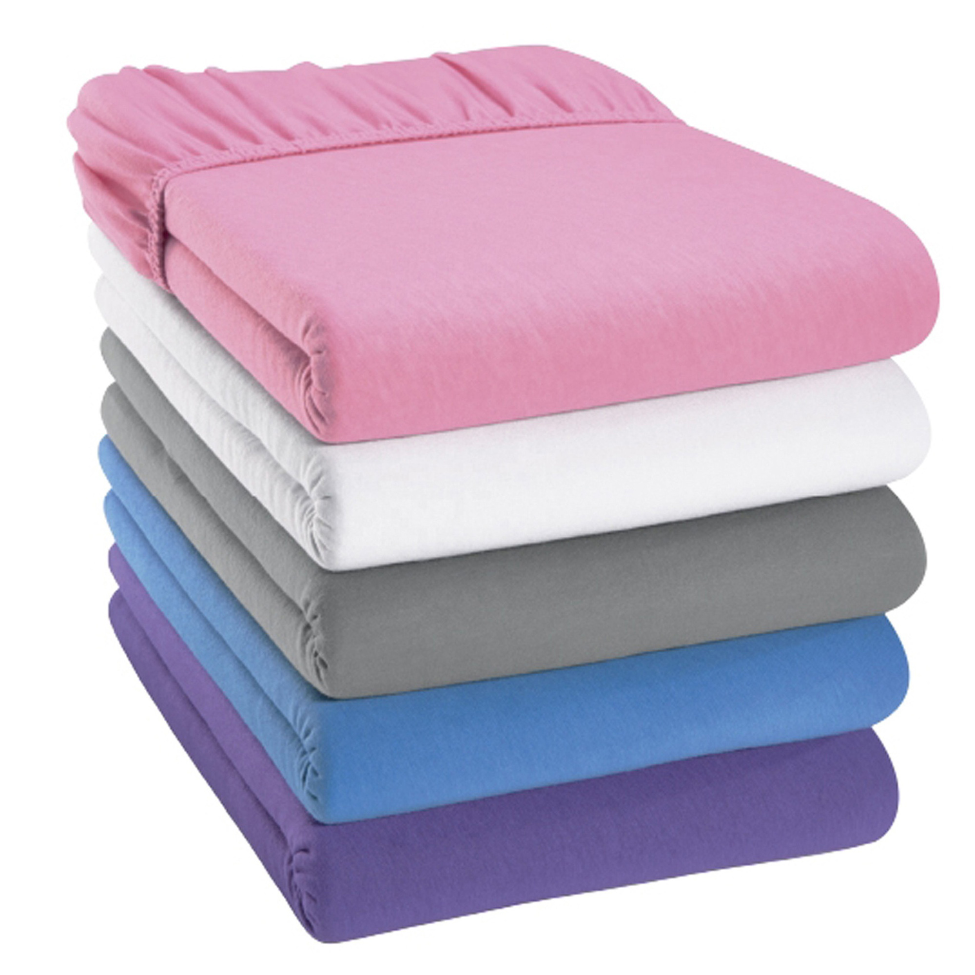 Bed Sheets 100% Cotton Fitted Sheets Mattress Cover Fitted Sheets Set with Elastic