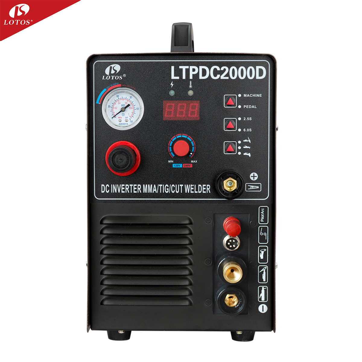 Lotos LTPDC2000D welder and plasma cutter 3 in 1 dc  arc inverter stainless steel welding machine for sale factory price