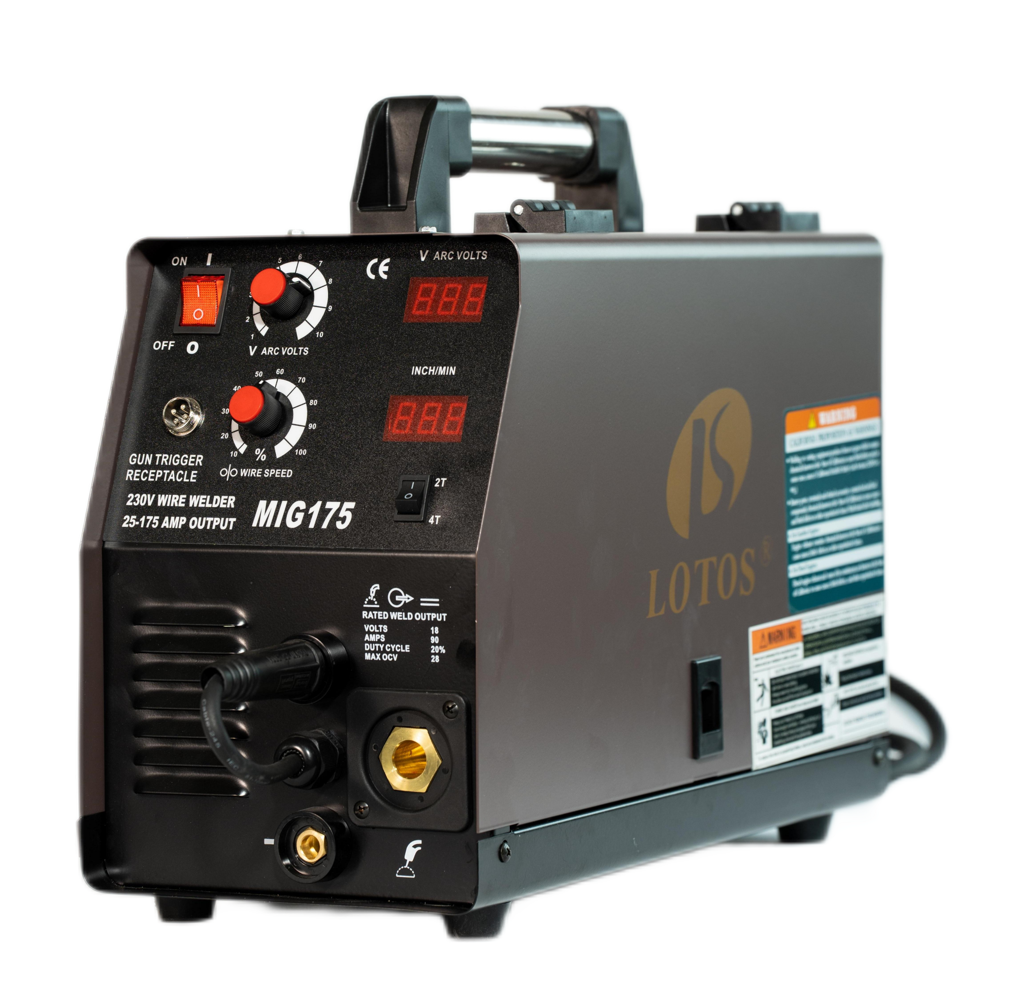 Lotos MIG175 welder welding mig machine 200amp  IGBT single phase aluminium mini welding machine welding mig