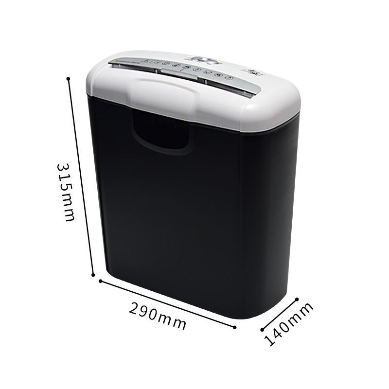 Office Electric Silent Paper Shredder A4 6 Sheets Mini Household Paper Shredder Machine