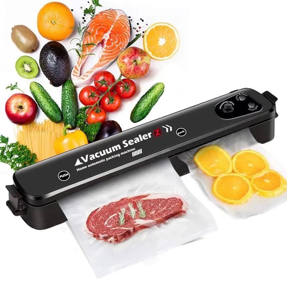 Household Film Sealer Food Preservation Vacuum Machine 2 in 1 Kitchen Food Packaging Vacuum Sealer Machine with 10 Bags