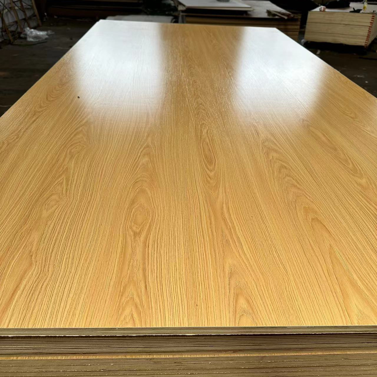 Made in China high pressure laminated grey white melamine coloured HPL plywood for furniture