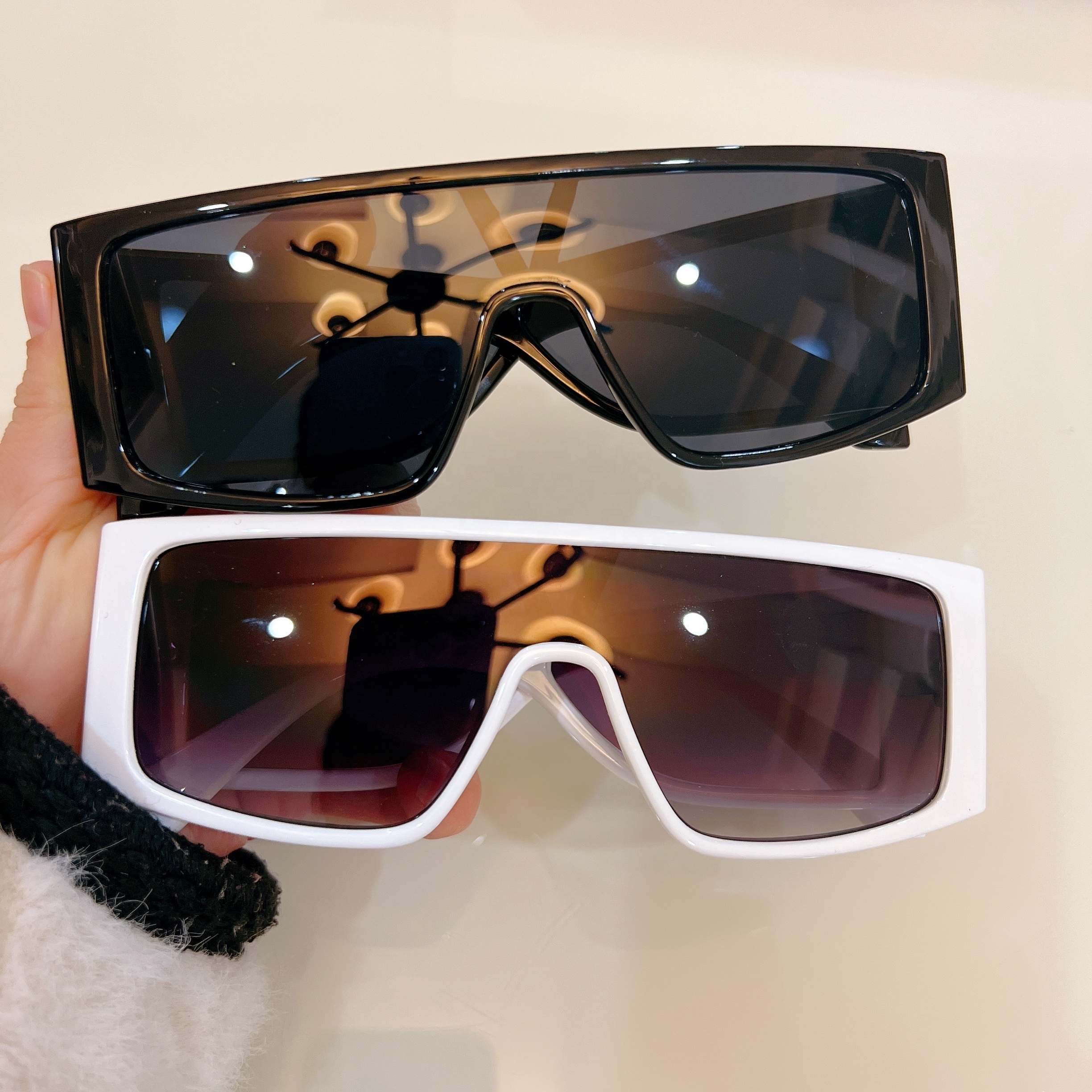 Newest Oversized Sunglasses Women Luxury Brand Designer Big Frame Sunglasses