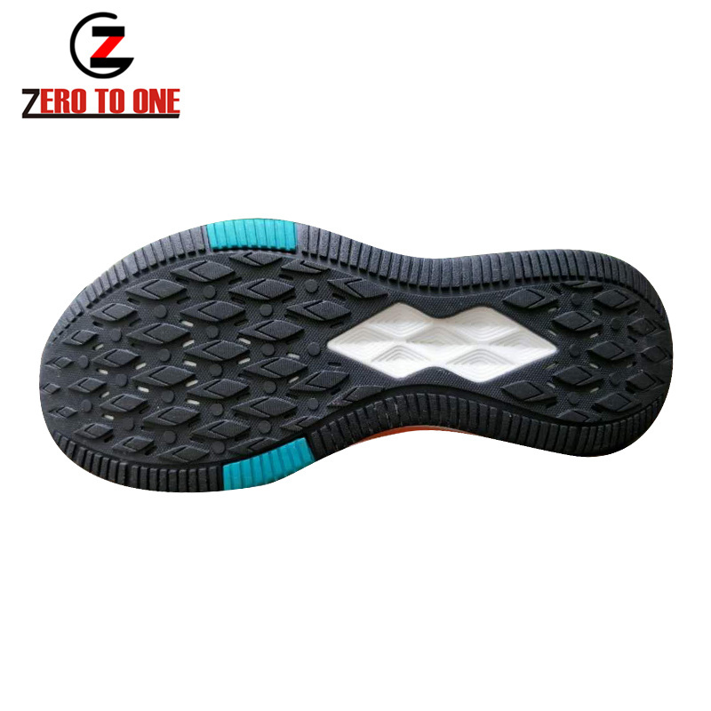 Comfortable Flexible Casual Running Shoe Sole Customized Design Lightweight Anti Slip Sneaker Outsole For Zapato Making