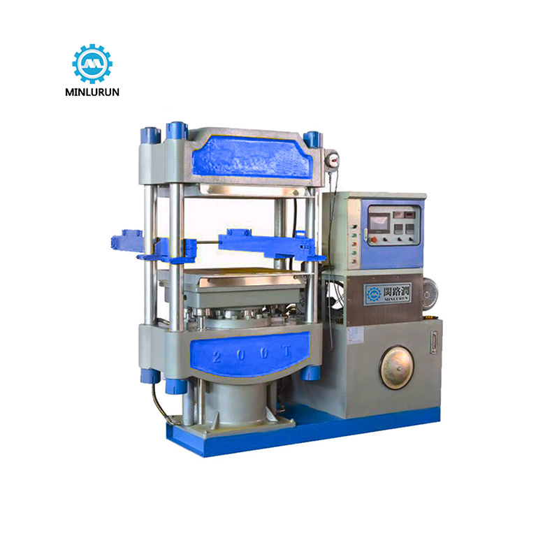 Double Colors Small Rubber EVA Slipper Foaming Machinery Pressing Molding Production Manufacture Machine