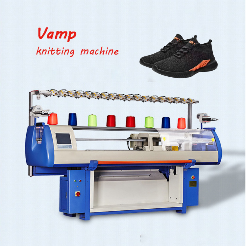 Computerized Shoe Upper Sewing Machinery 3D Three System Smart Sneaker Vamps Making Knitting Weaving Machine