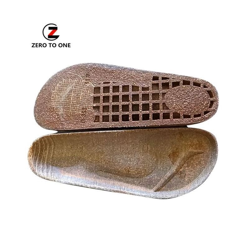 Mens Ladies Children Custom Slippers Wedge Print Pure Cork Shoes Leather Sheet Cork Materials