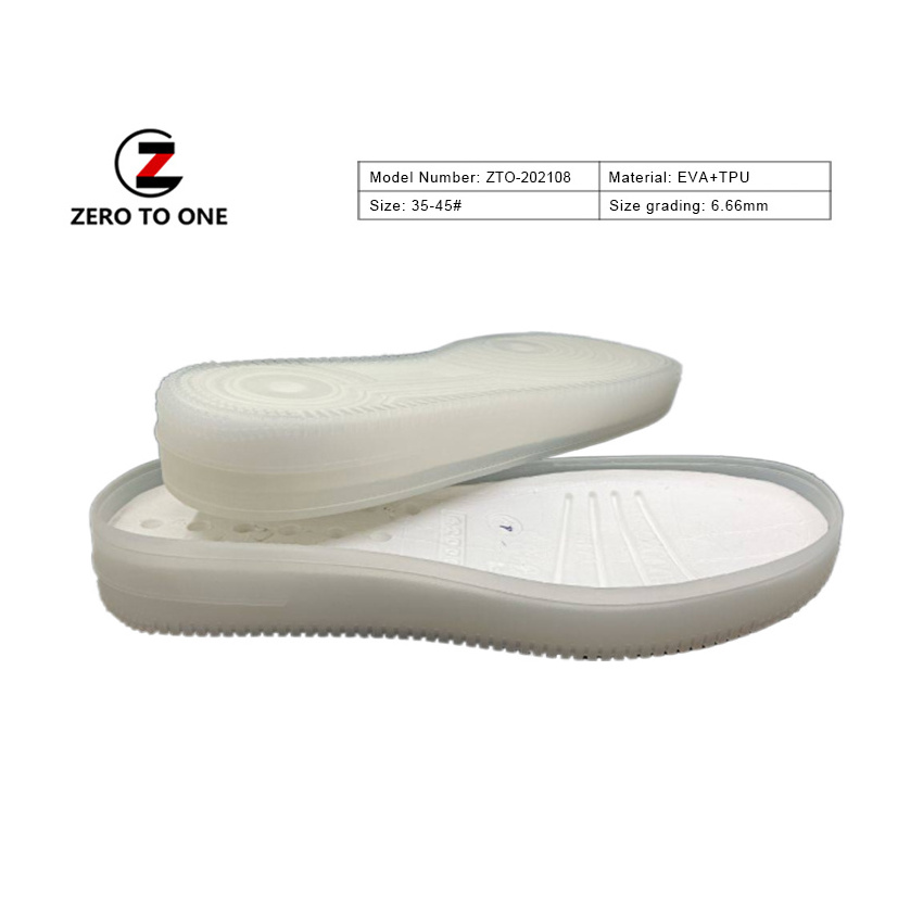 Unique Design Custom Skateboarding Style Casual Shoe Sole Elastic Soft EVA Midsole Tpu Botton Vibram Outsole