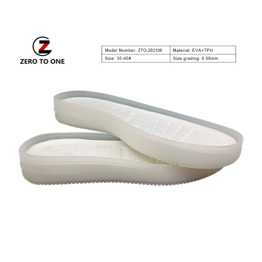 Unique Design Custom Skateboarding Style Casual Shoe Sole Elastic Soft EVA Midsole Tpu Botton Vibram Outsole