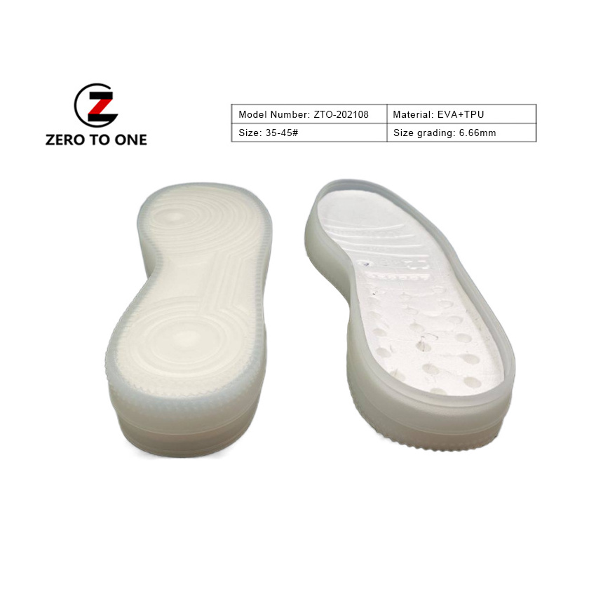 Unique Design Custom Skateboarding Style Casual Shoe Sole Elastic Soft EVA Midsole Tpu Botton Vibram Outsole