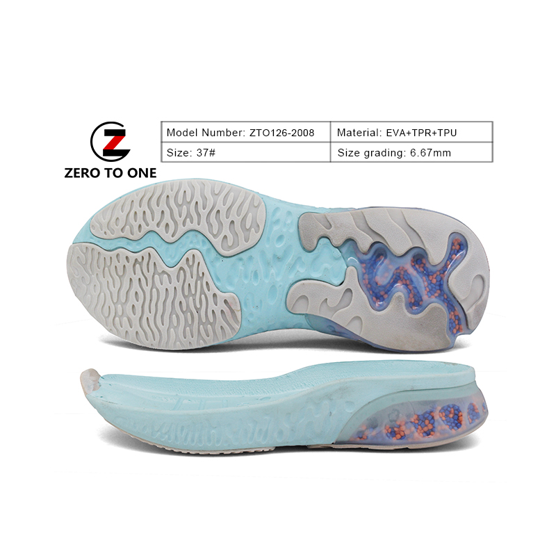 Zero To One Brand Sports Shoes Sole Air Cushion Outsole  Rubber EVA Sneaker Running Soles