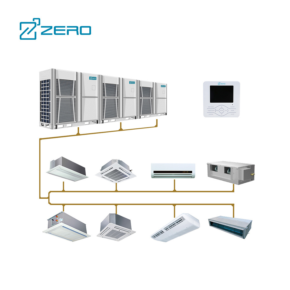 ZERO Brand Commercial Indoor Ceiling Vrv Vrf Ac Units Conditioning Central Hvac System Split 24000 Btu Vrf Air Conditioner