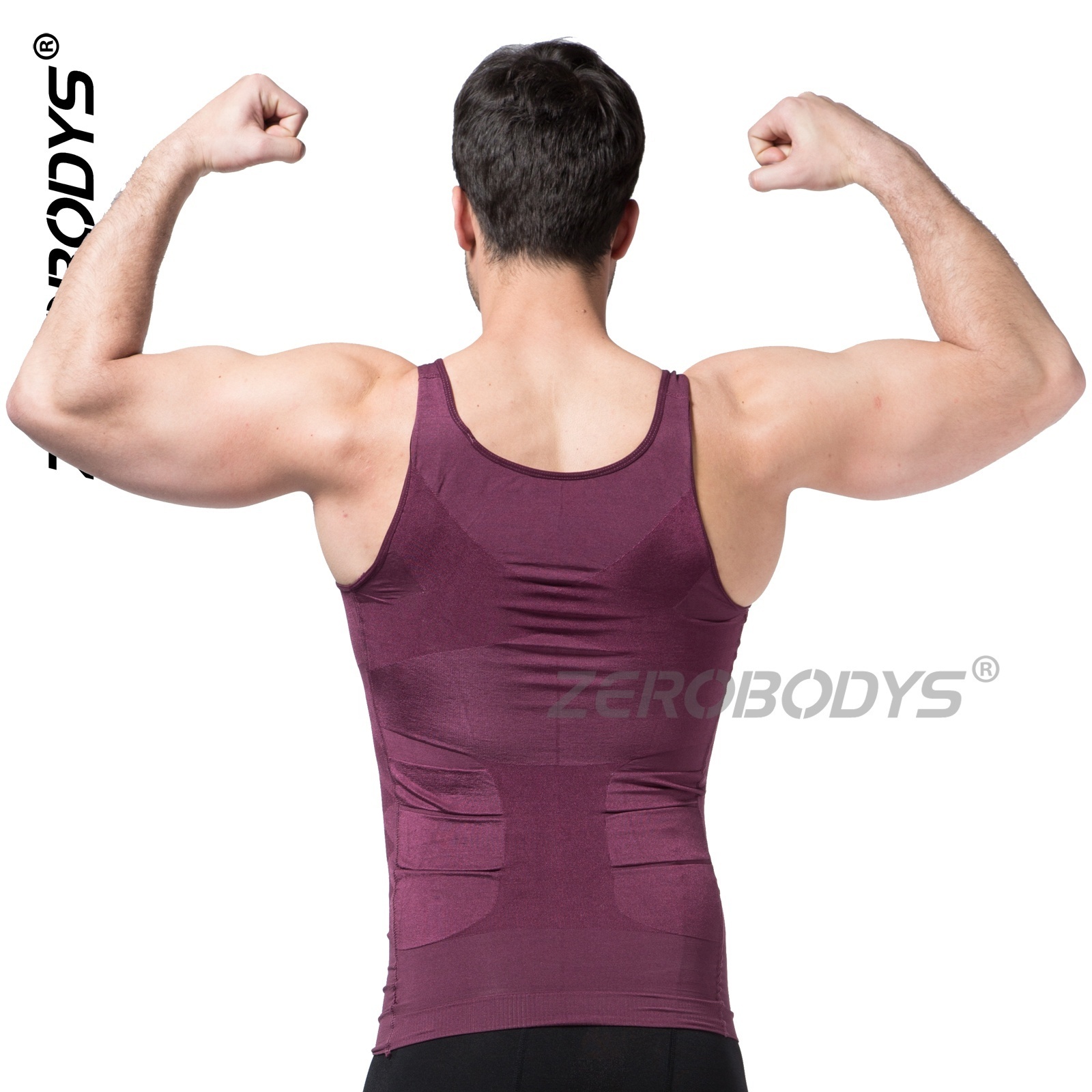 MeiSu T007 Compression Shirts for Men Body Shaper Slimming Shirts Shapewear