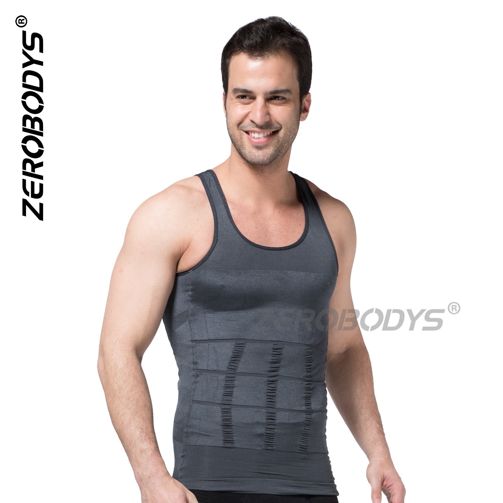 MeiSu T007 Compression Shirts for Men Body Shaper Slimming Shirts Shapewear