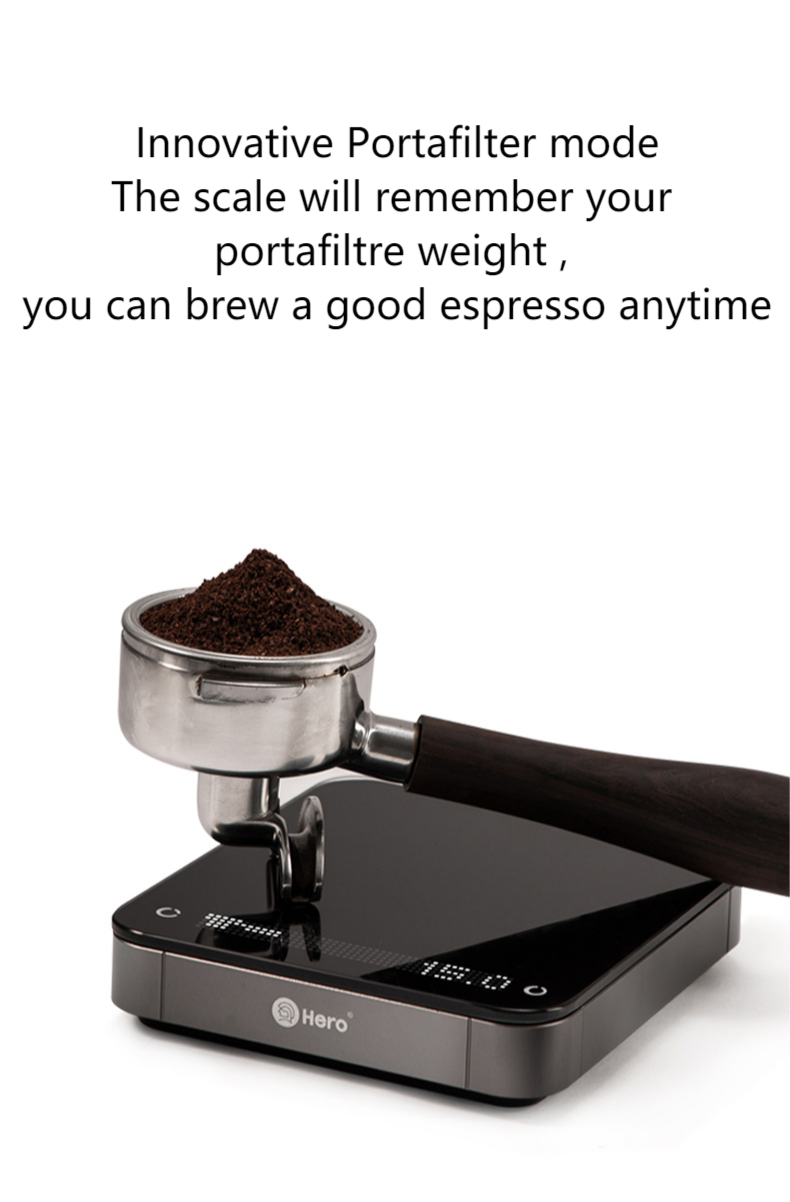 zeroHero Professional Pour Over Drip Coffee Scale Espresso Digital Coffee Scale