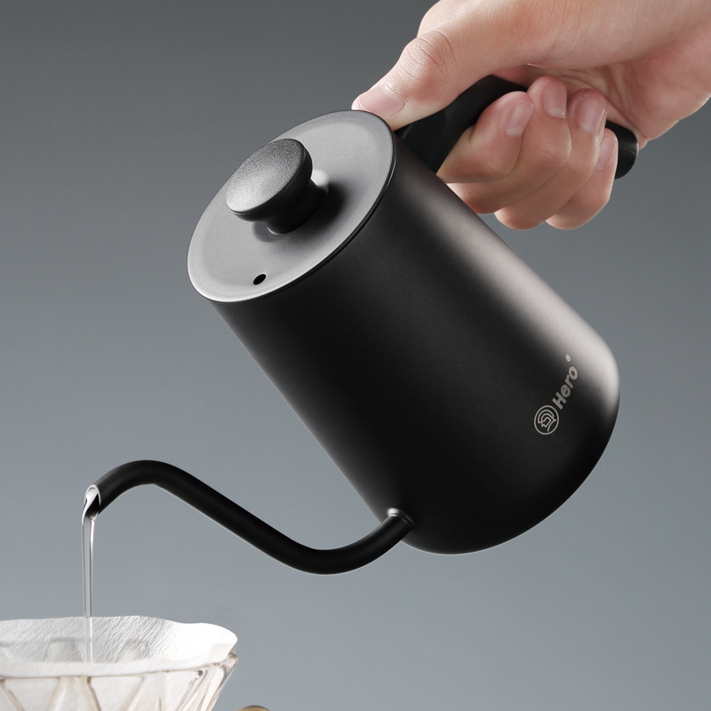 zero Hero 0.7cm spout Japanese Style Coffee Tea Pour Over kettle Gooseneck Drip Coffee Kettle