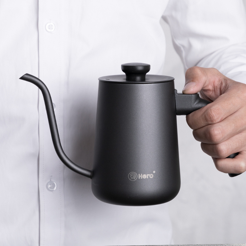 zero Hero 0.7cm spout Japanese Style Coffee Tea Pour Over kettle Gooseneck Drip Coffee Kettle