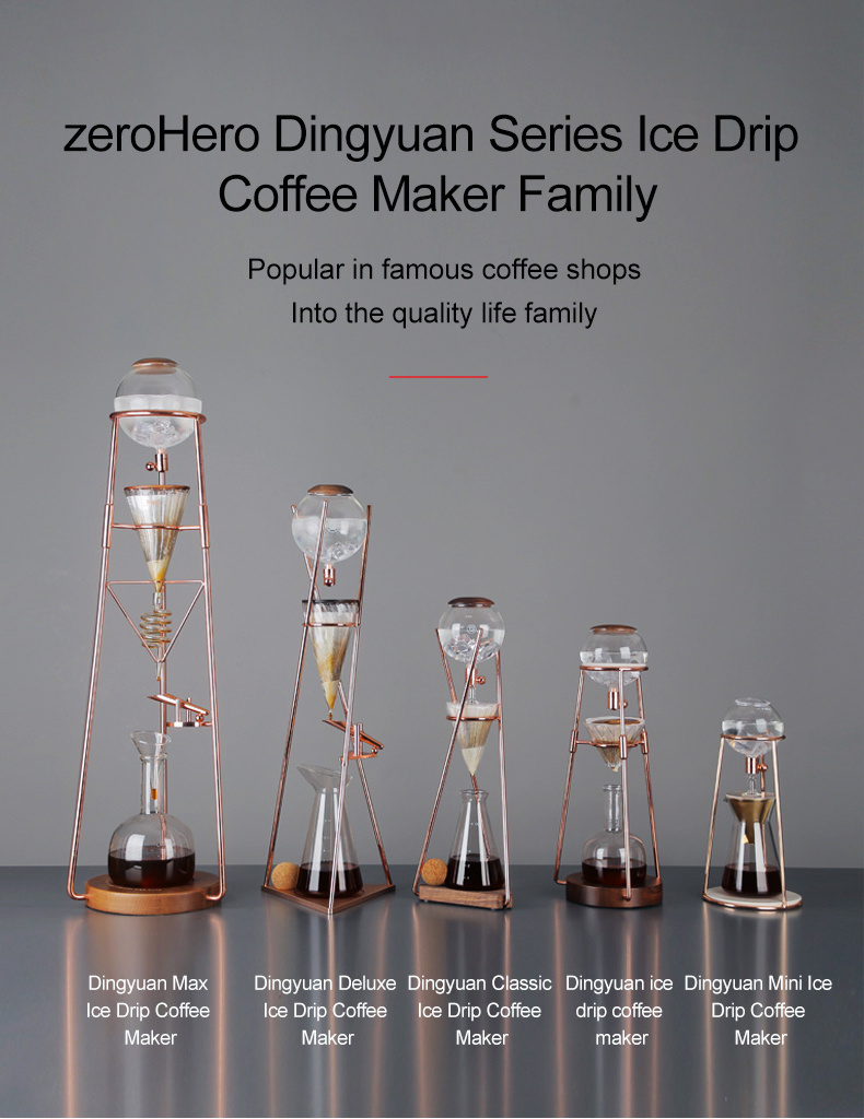 zeroHero Ice Drip Coffee Tower Cold Brew Coffee Maker