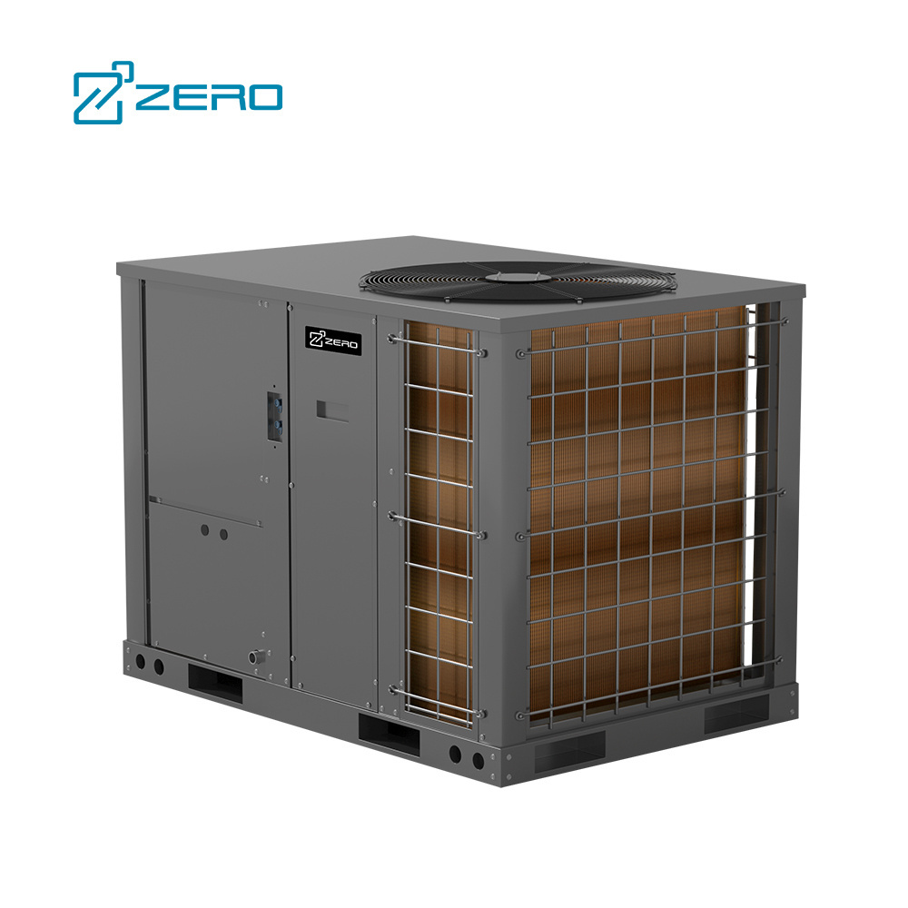 Zero China Commercial Inverter Package Unit Air Conditioner HVAC System 10 12 15 Ton Rooftop Air Conditioner