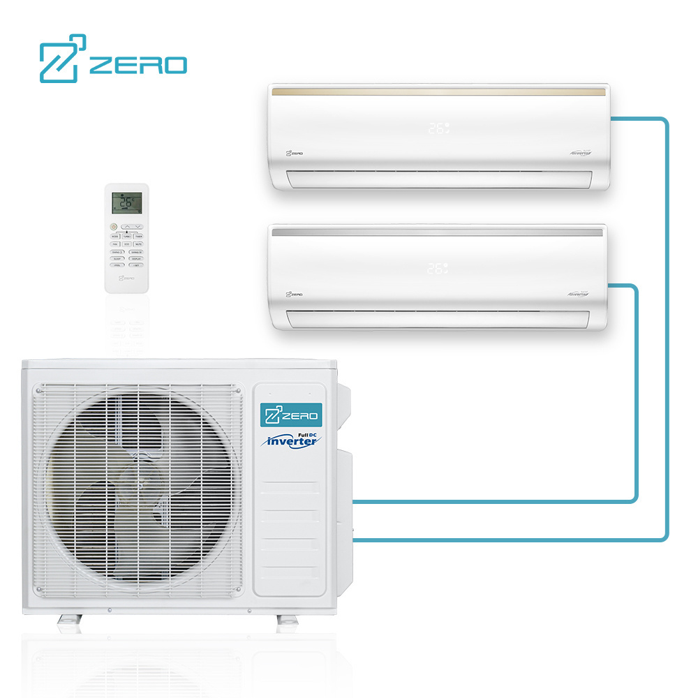 ZERO Z-MAX 30000 Btu Multi Zone System Air Conditioners Universal Cont Heat Pump Inverter Multi Zone Split Air Conditioner