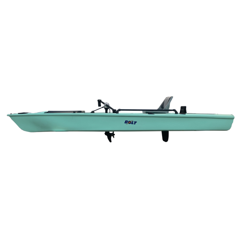 zero kayak solo skiff rotomolded polyethylene boats plastic fishing canoe/kayak with electric motor propeller fin pedal drive