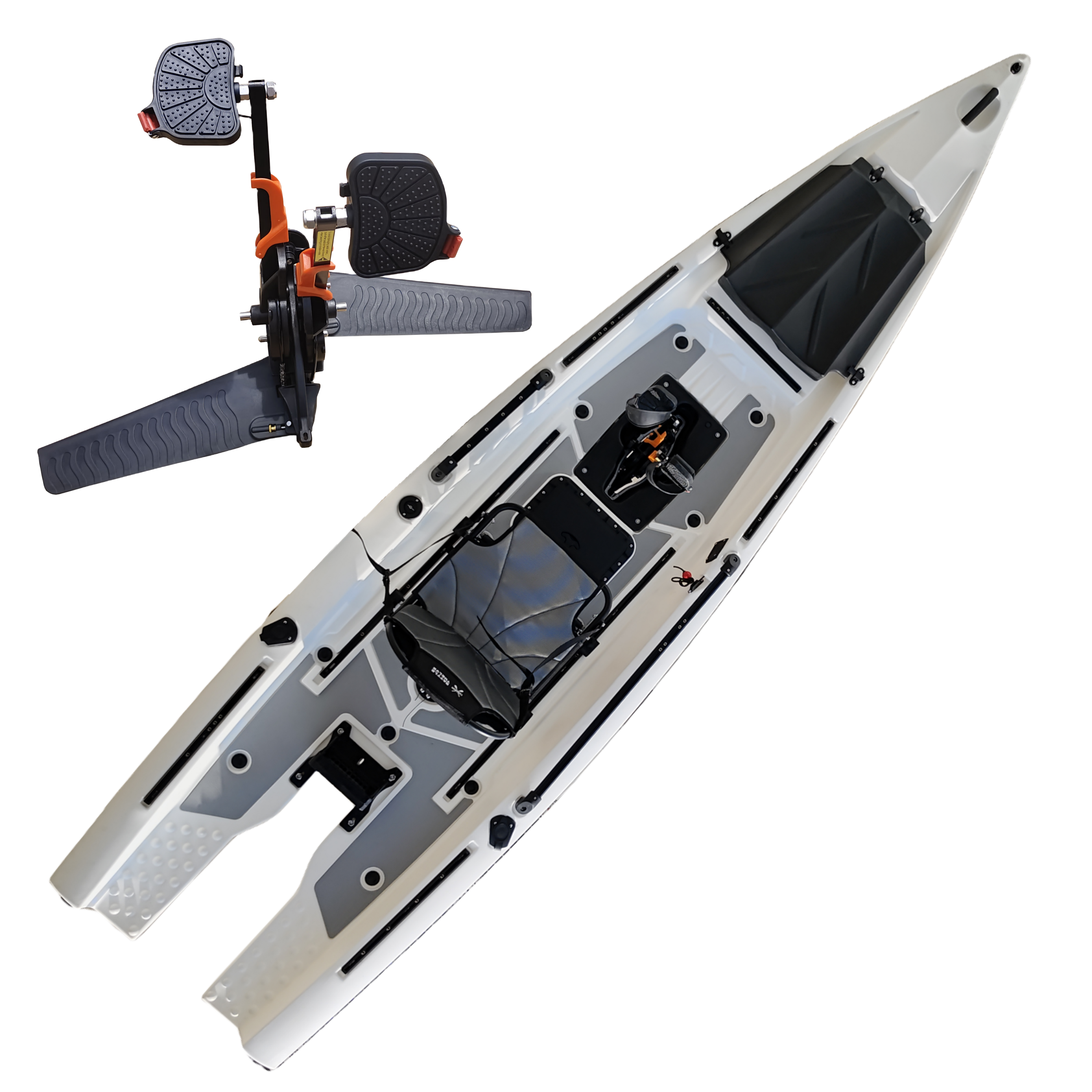 Plastic kayak single skiff boat solo kayak sit on top fishing kayak electric motor canoe