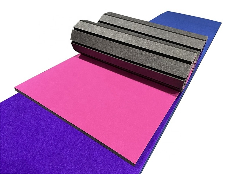 Wholesale Gymnastics Crash Rolled Up Cheerleading Mat Flexible Roll Mat for Home Practice