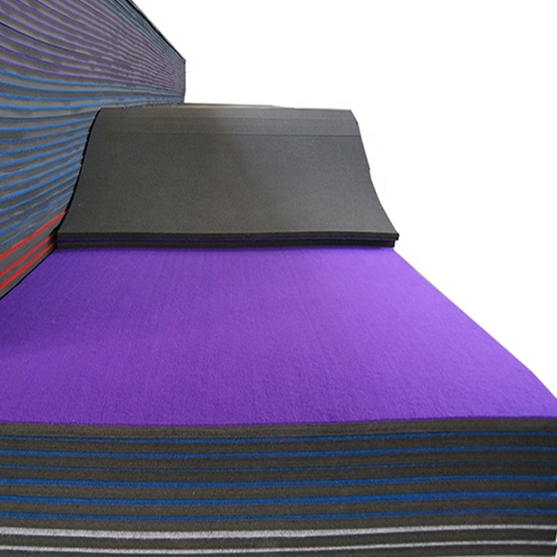 1.83M Width Wholesale Factory Price Flexi Gymnastic Equipment Purple Roll Up Cheerleading Mats