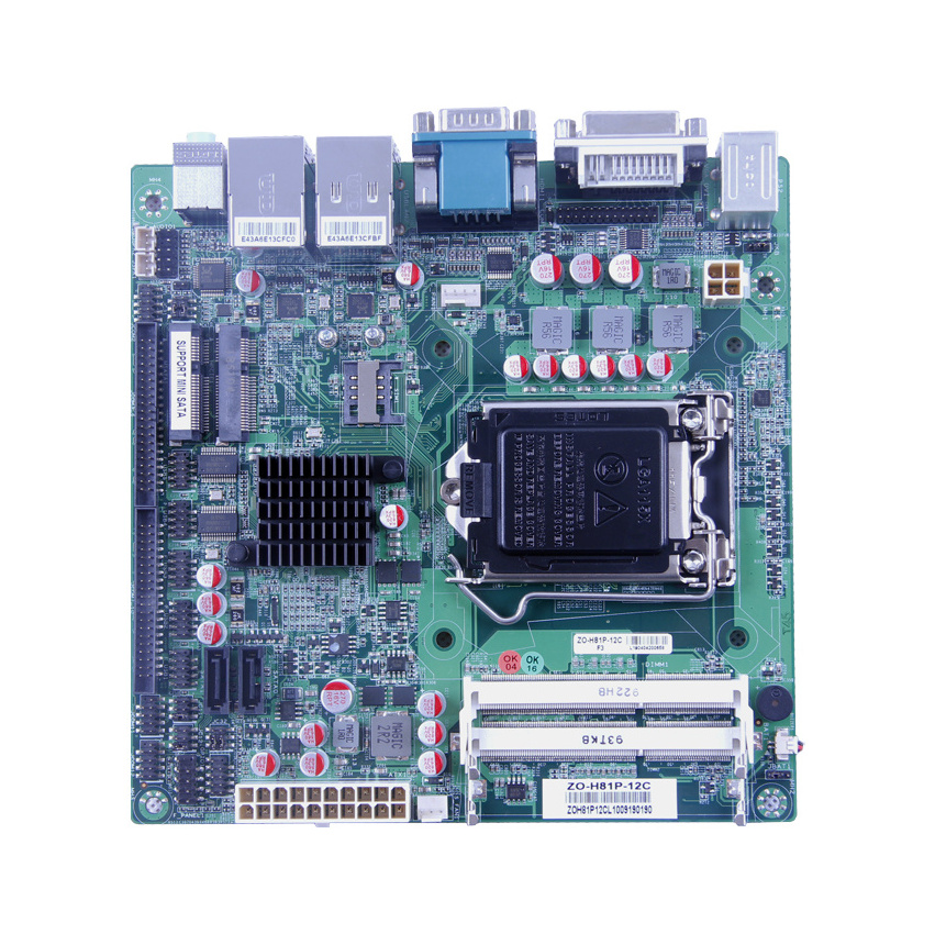 ZEROONE Factory Wholesale Atx Industrial Motherboard H81 Lga1150 Core I3 I5 I7Processor Ddr3 for Embedded Mainboard System Board