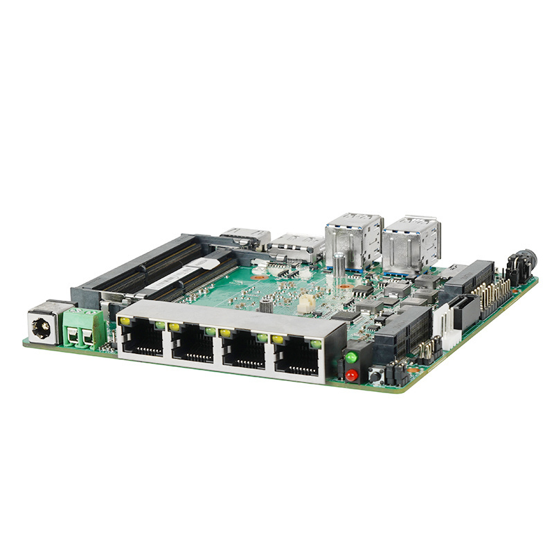 Zeroone Industrial Computer Oem Mi Motherboard J4105 Multi-Serial Firewall Motherboard X86 With 4Gb Ram