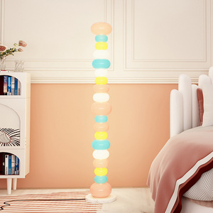 Modern Designer Floor Lamp with Colorful Glass Balls Standing LED Corner Lamps for Bedroom Living Room or Hotel Decor