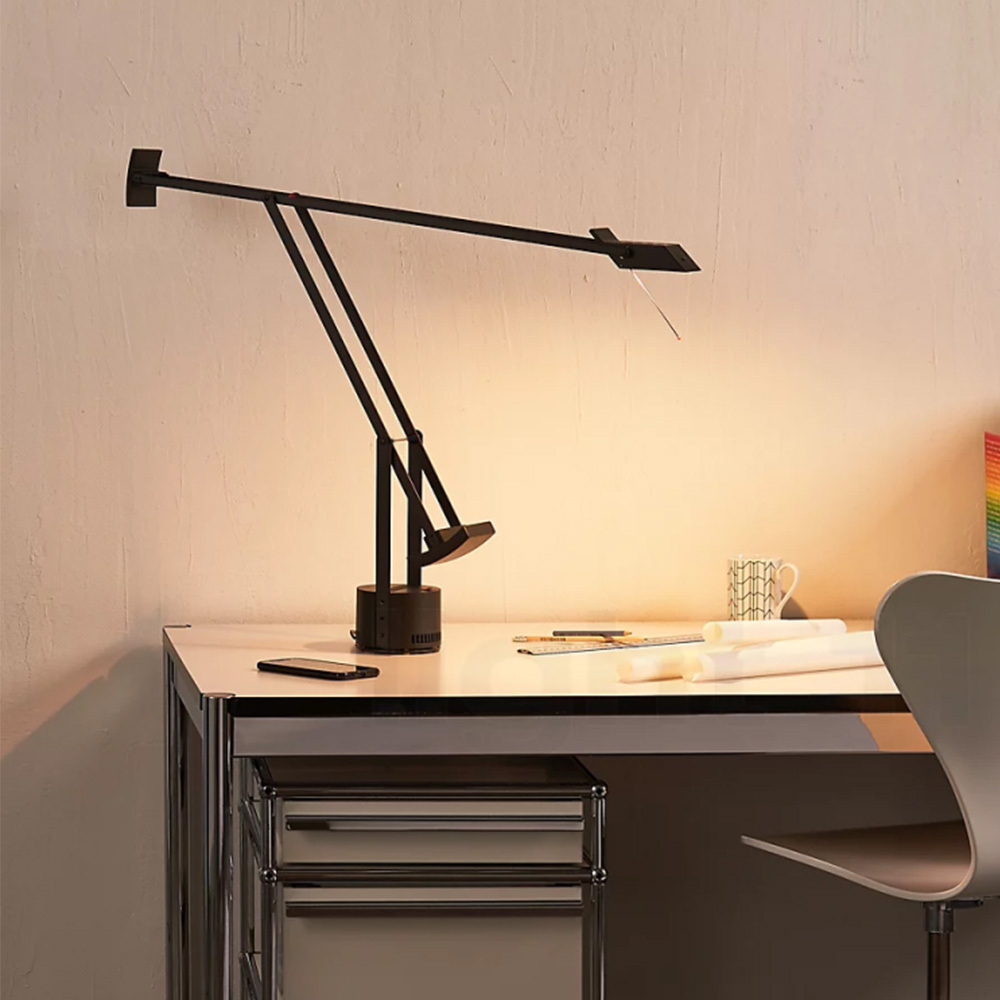 Italian designer eye protection tizio desk lamp metal study computer reading Lamp long swing arm LED work floor lamp