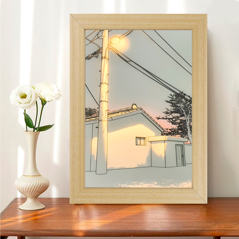 Rechargeable Wireless 3W Battery-Powered Hanging Picture Lamp Illuminate Picture Frame Wall Lamp