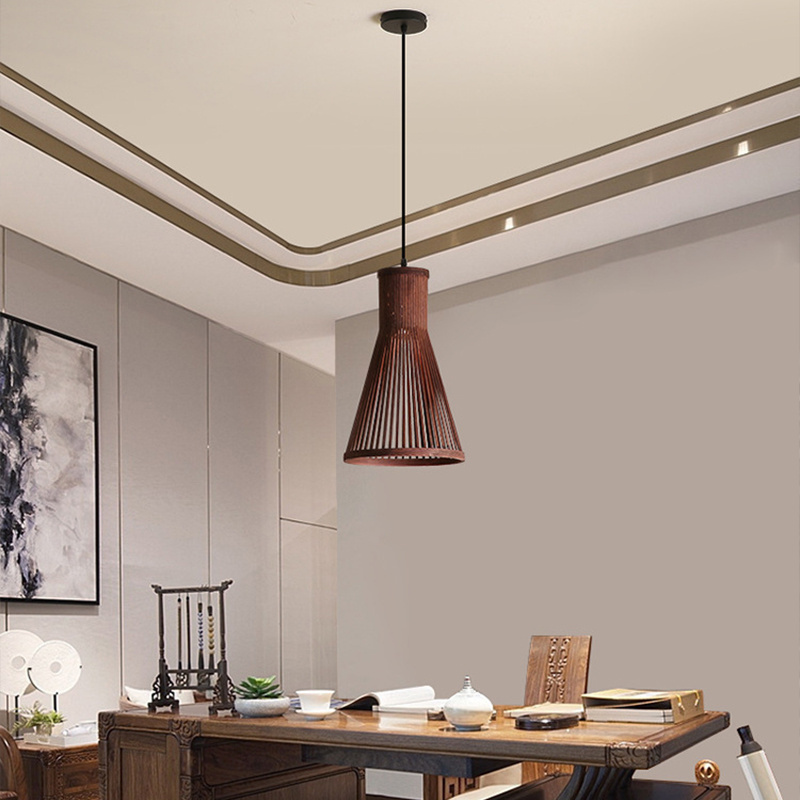 Single Wooden Pendant Lights High Quality Chandeliers Wholesale Best Price Lighting Mixed Color Modern Chandeliers